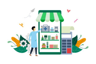 Download Online Pharmacy Drugstore Illustration - Illustration Collection