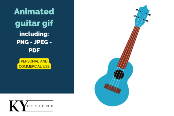 Download Animated Guitar Illustration GIF - PNG - Illustration Collection