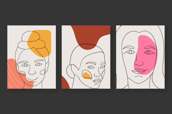 Download Women Line Art Poster Illustration - Illustration Collection