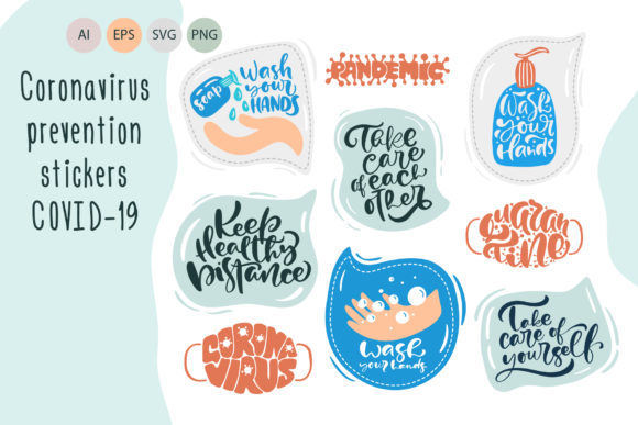 Download Coronavirus Prevention Stickers - Coronavirus Collection