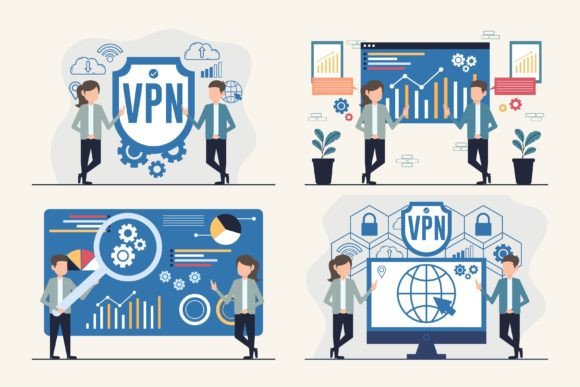Download Business Analytics and VPN Illustrations - Illustration Collection